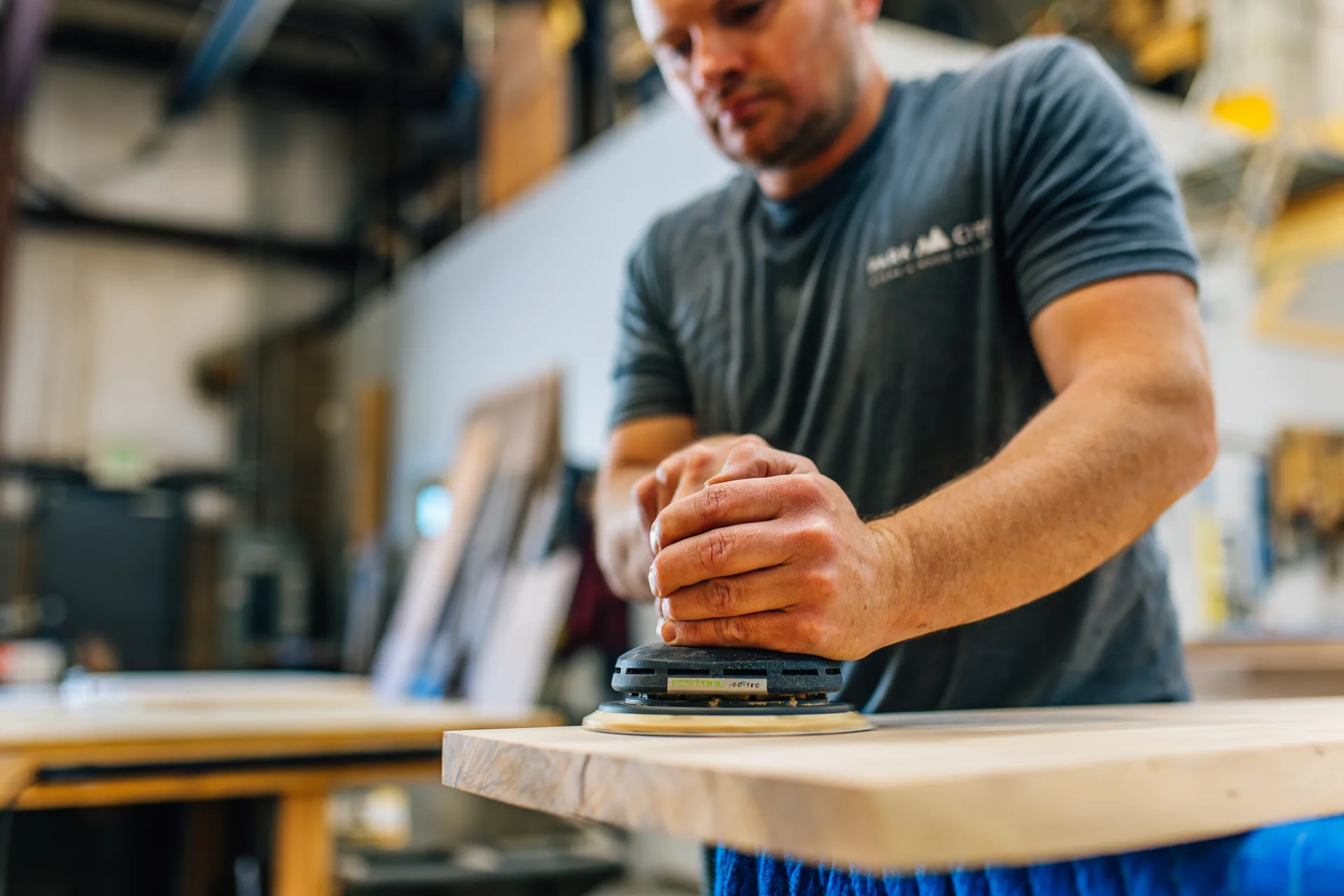 PCCWD Sanding Live Edge Wood